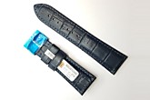 Ремешки для часов HIGHTONE #476 (размер 26мм) BLUE, Кроко, Н/Н