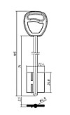 ГАРДИАН-3Н ПЛАСТИК (короткий, широкий 96x24,6x22,4мм) (4,9мм) (GRD3DP / DV653)