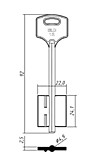 ЭЛЬБОР-12Н (короткий, широкий 92x24,1x22мм) (4,9мм) (ELB12D / DV225)