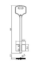 ЭЛЬБОР-15Н (длинный, узкий 108x15x22мм) (4,9мм) (ELB15D / DV283)