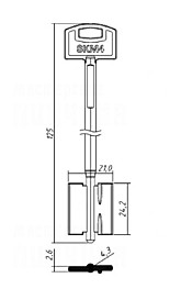 СЕКЬЮРЕМ-4 (125x24,2x21мм) (4,3мм) (SKM4D / DV173)