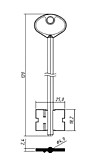 КЕРБЕРОС-4 (120x18,2x25мм) (4,9мм) (KER4D / CER-4G / 5KRB1-OR / 2KRB4 / DV088)