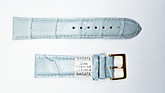 Ремешки для часов "Nagata" (размер 22мм) Серый, Кроко, пряж. Золото