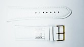 Ремешки для часов "Nagata" (размер 30мм) Белый, Кроко, пряж. Золото
