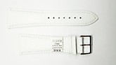 Ремешки для часов "Nagata" (размер 28мм) Белый, Кроко, пряж. Св.ник.