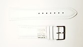 Ремешки для часов "Nagata" (размер 24мм) Белый, Гладкий, пряж. Св.ник