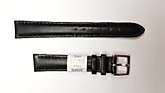 Ремешки для часов "Nagata" (размер 14мм) Черный, Гладкий, пряж. Св.ник.