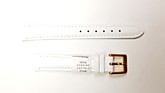 Ремешки для часов "Nagata" (размер 14мм) Белый, Гладкий, пряж. Золото