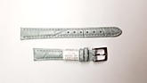 Ремешки для часов "Nagata" (размер 12мм) Серый, Кроко, пряж. Св.ник.