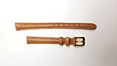 Ремешки для часов "Nagata" (размер 10мм) Св.корич., Гладкий, пряж. Золото