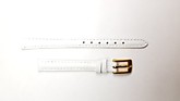 Ремешки для часов "Nagata" (размер 10мм) Белый, Гладкий, пряж. Золото