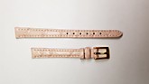 Ремешки для часов "Nagata" (размер 10мм) Св.розовый, Кроко, пряж. Золото