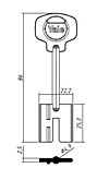 ЯЛЕ-2 (широкий 86x25,2x22,2мм) (4,9мм) (YLE2D / DV222)