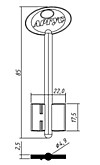 АРГУС-1Н (85x17,5x22мм) (4,9мм) (ARG1D / DV586)