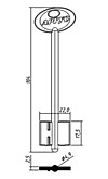 АРГУС-2Н (104x17,5x22мм) (4,9мм) (ARG2D / DV587)
