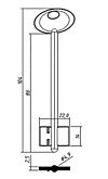 АРГУС-4 (104x14x22мм) (4,9мм) (ARG4D / DV515)