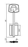 ЕЛП-2Н (короткий, широкий 85x26x21,4мм) (5мм) (ELP2D / DV278)