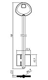 ГАРДИАН-4Н (длинный, средний 118x17,7x22,4мм) (4,9мм) (GRD4D / DV309)